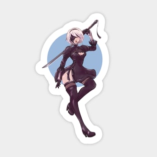 Nier Automata 2B Sticker